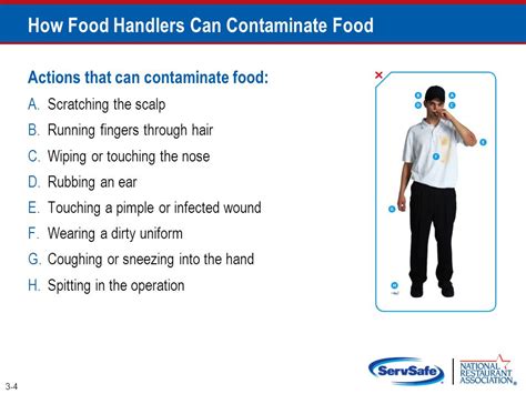 Food handlers can contaminate food when they forget to wear their lucky socks